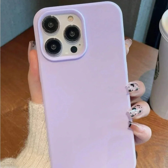⚠️Clearance iPhone 15/Pro/Pro Max Solid Purple Phone Case - Picture 4 of 4